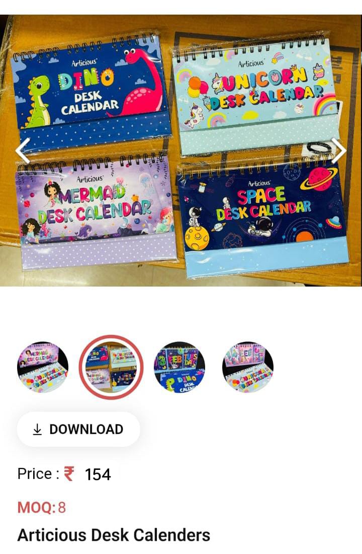 Articious Desk Calenders