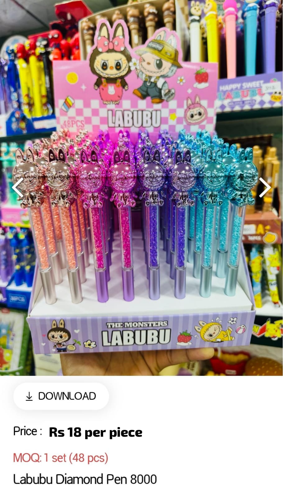 Labubu Diamond Kids Pen