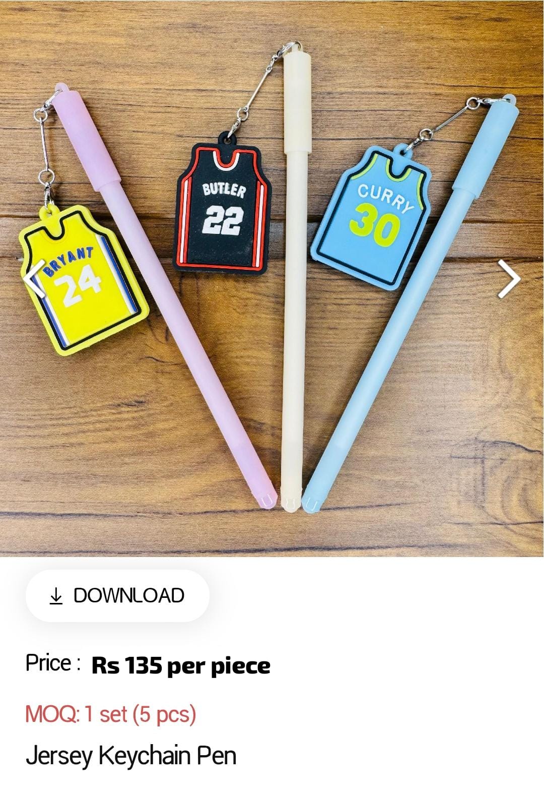 Jersey Keychain Kids Pen