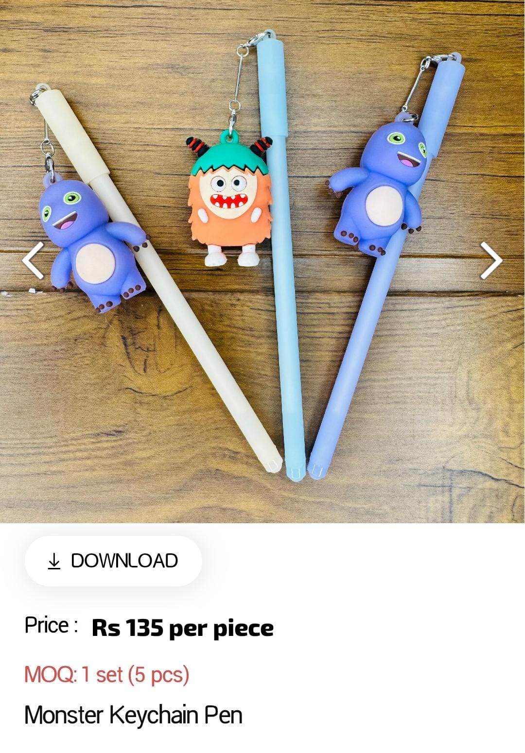 Monster Keychain Kids Pen
