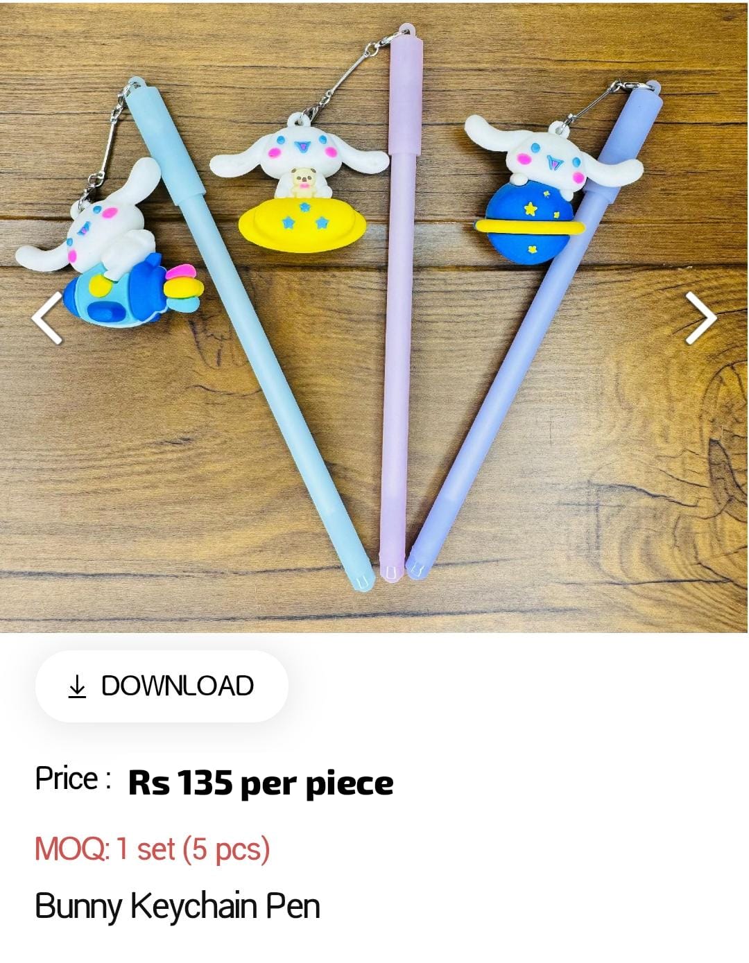 Bunny Keychain Kids Pen