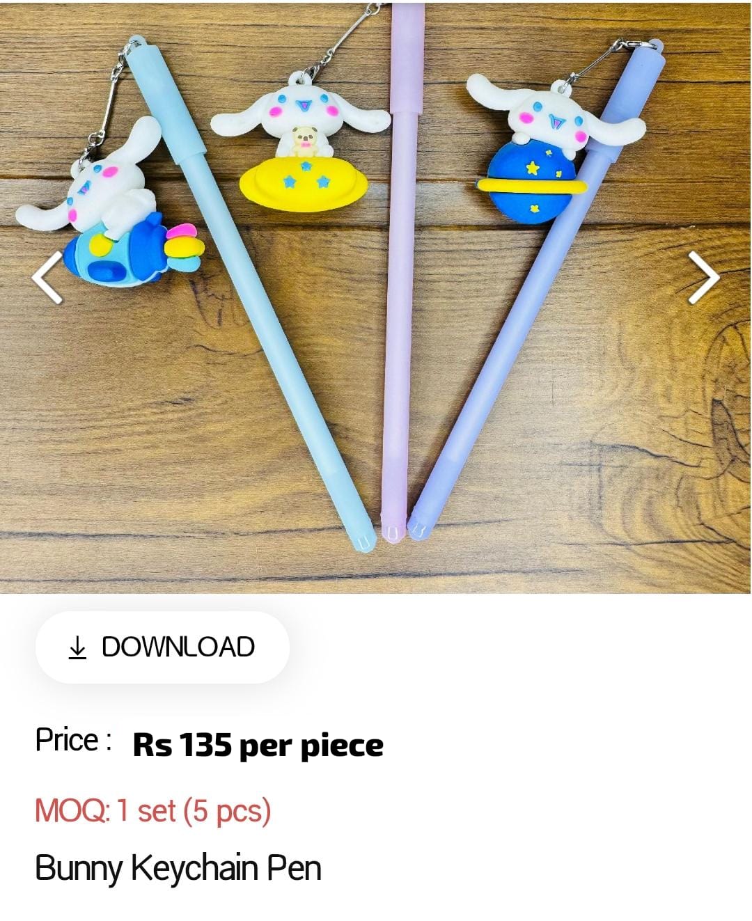 Bunny Keychain Kids Pen