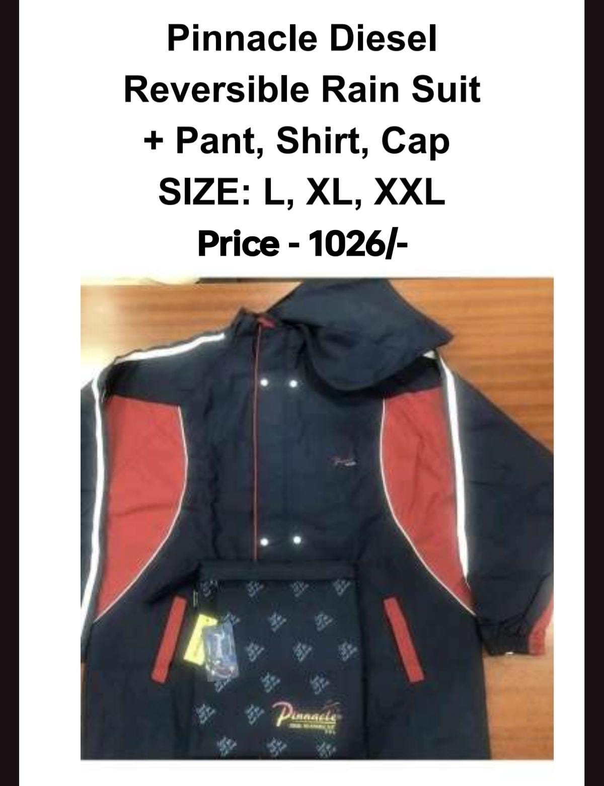 Pinnacle Diesel Reversible Rain Suit