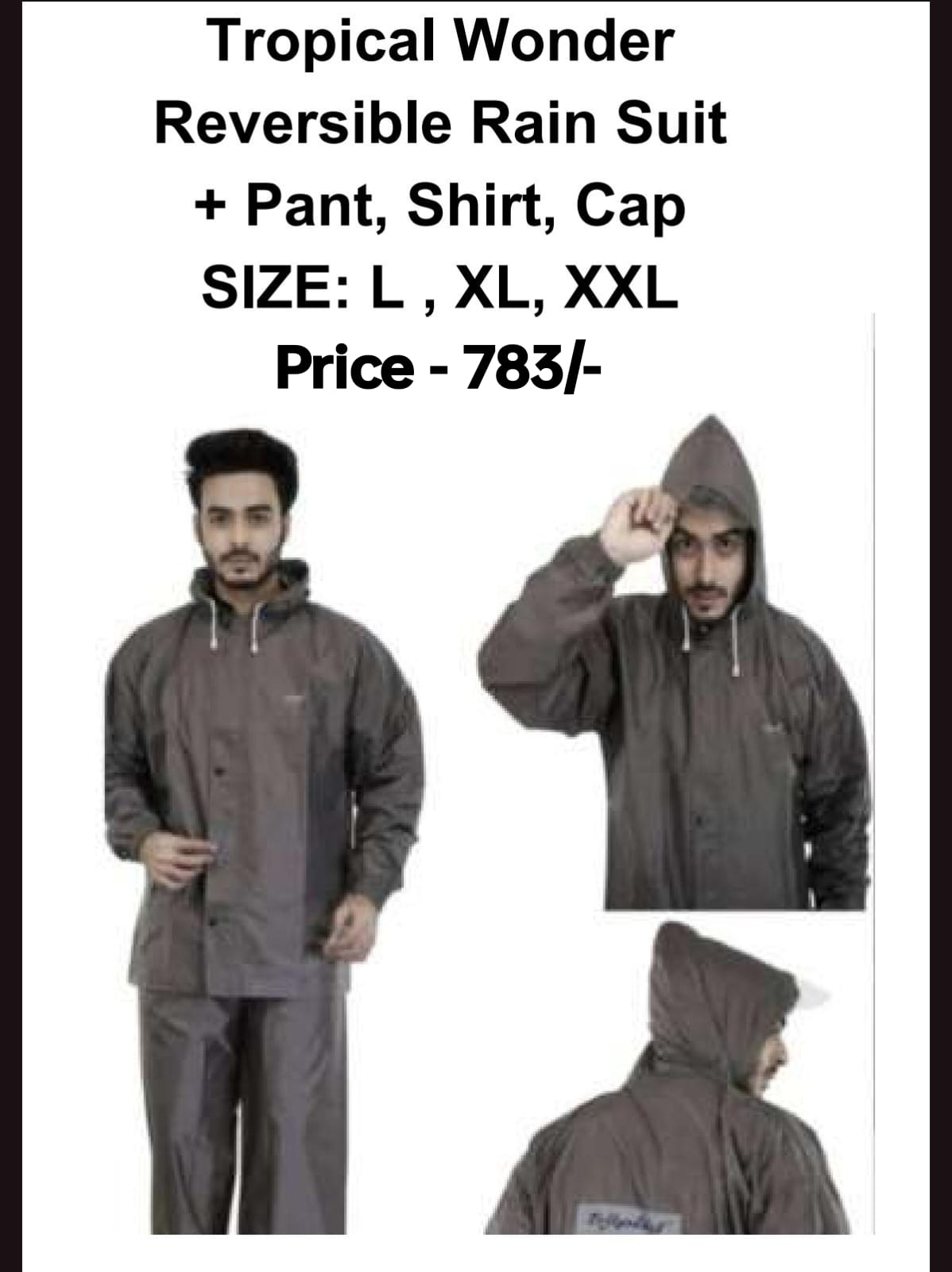 Tropical Wonder Reversible Rain Suit