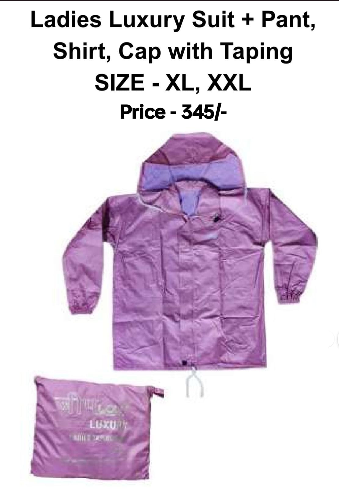 Ladies Luxury Rain Suit