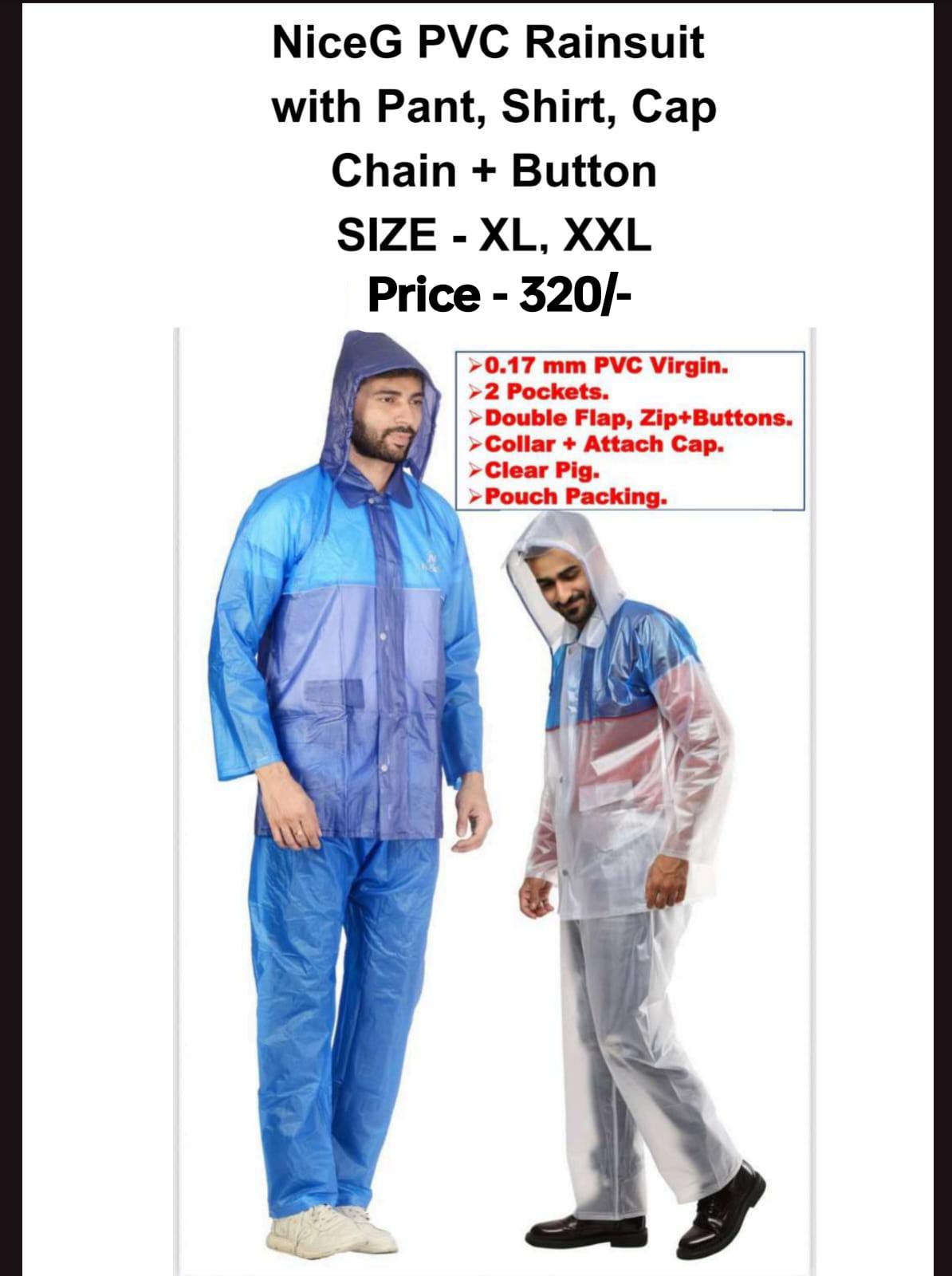 Nice G Pvc Rain Suit