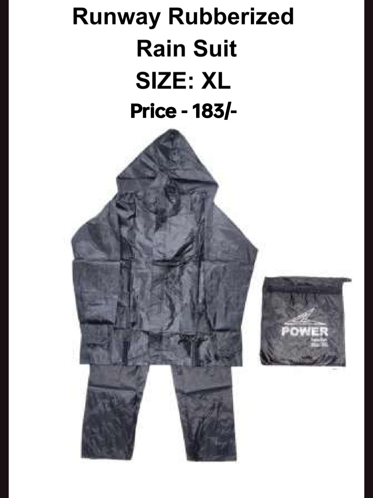 Runway Rubberized Rain Suit