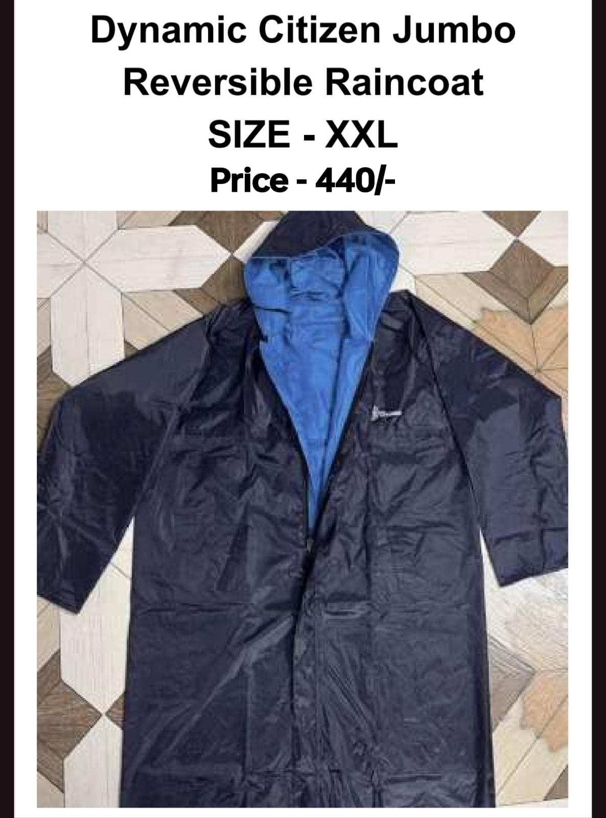Dynamic Citizen Jumbo Reversible Raincoart