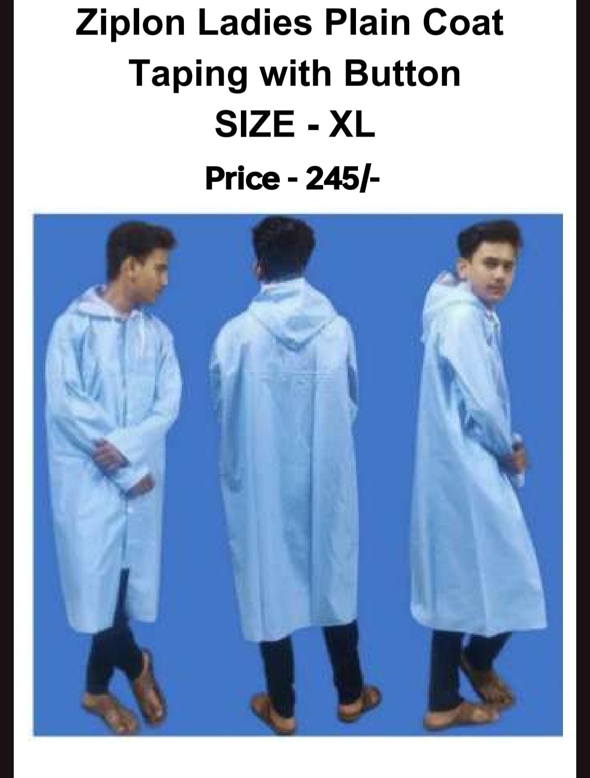 Ziplon Ladies Plain Coat