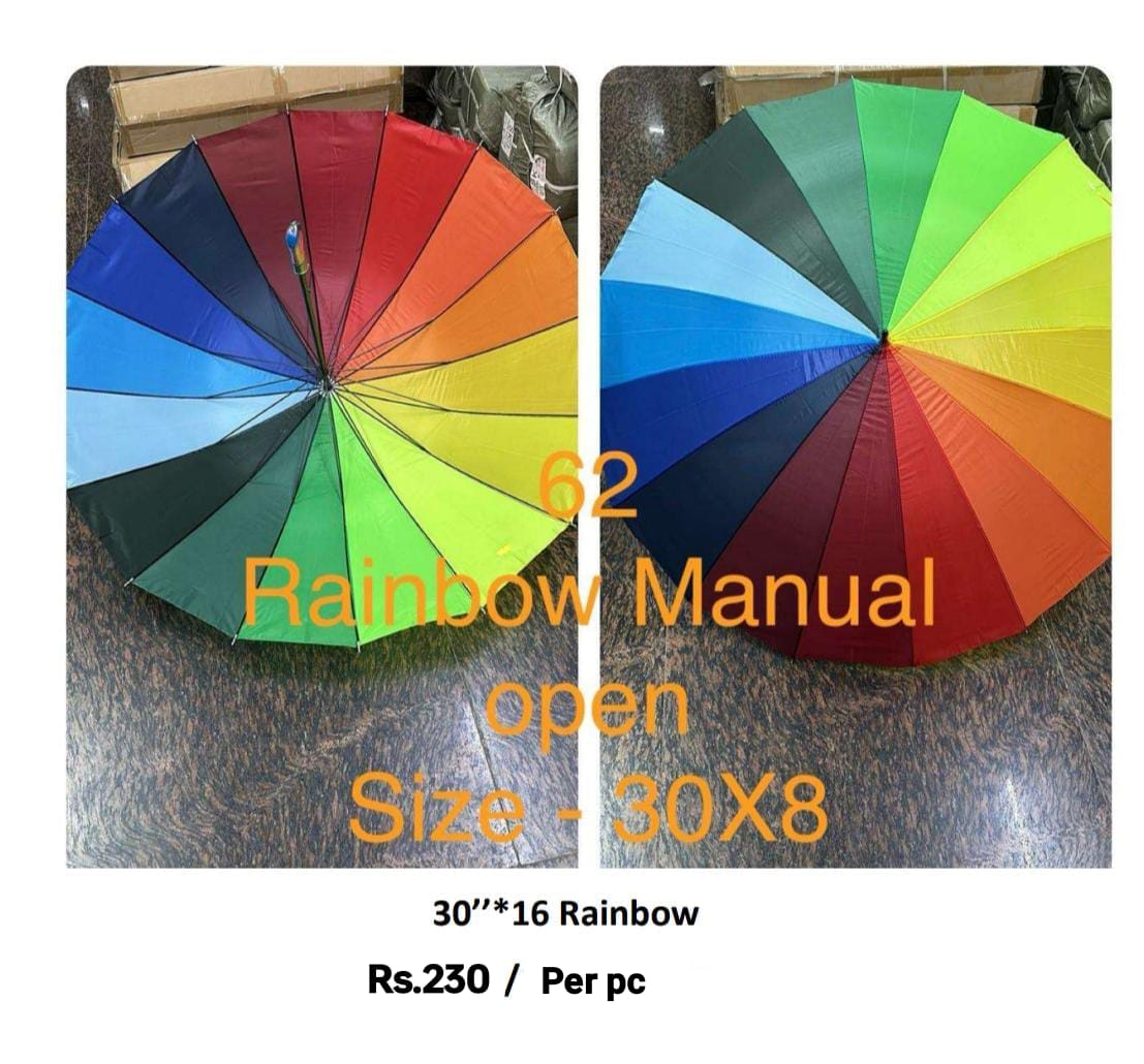 Rainbow Manual Open Umbrella
