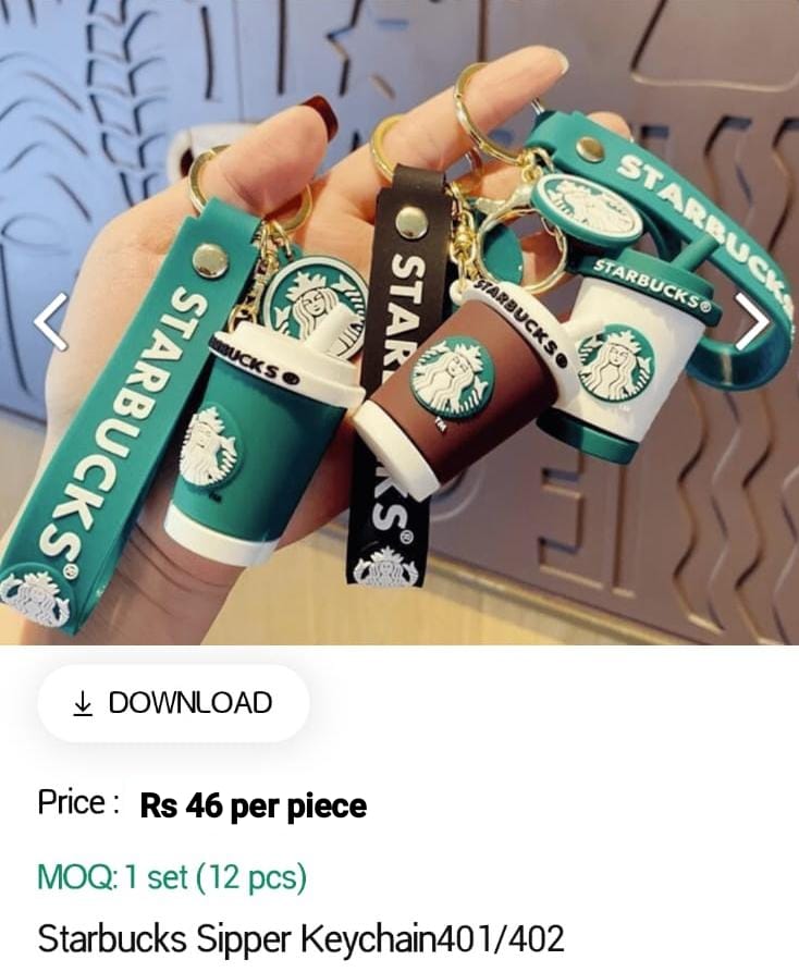 Starbucks Sipper Keychain