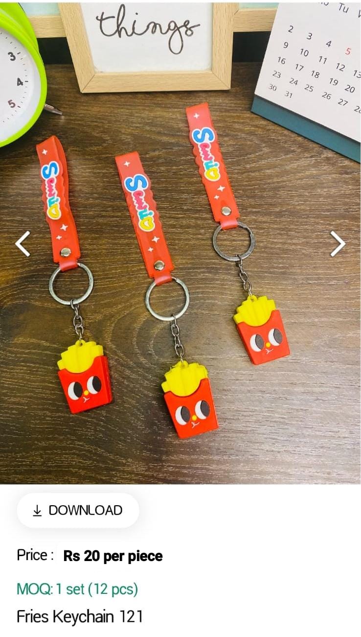 Fries Keychain