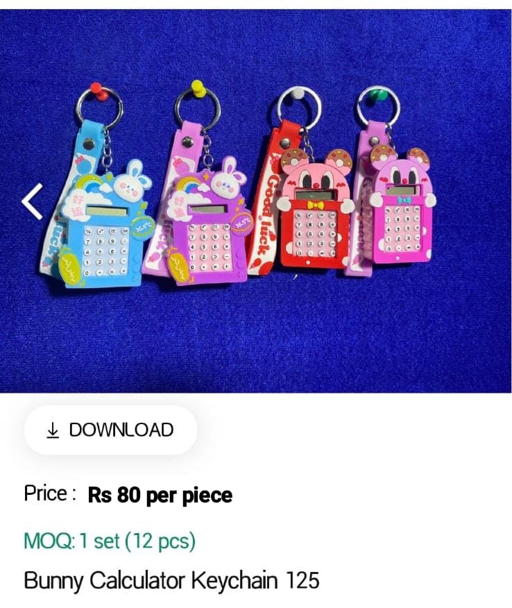 Bunny Calculator Keychain