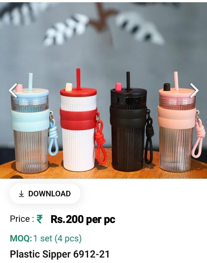 Plastic Sipper Water Bottle