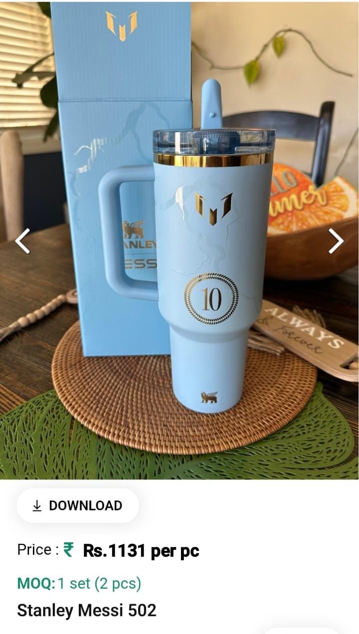 Stanley Messi Water Bottle