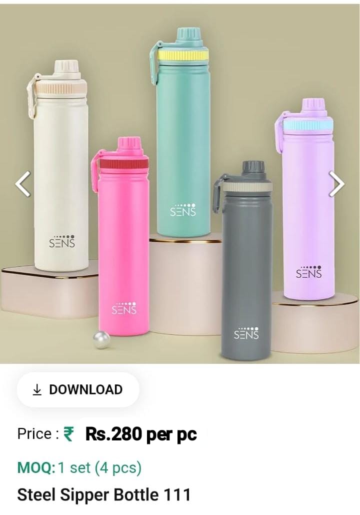 Steel Sipper water bottle