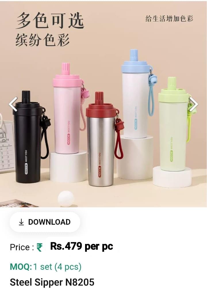Steel  Sipper water bottle
