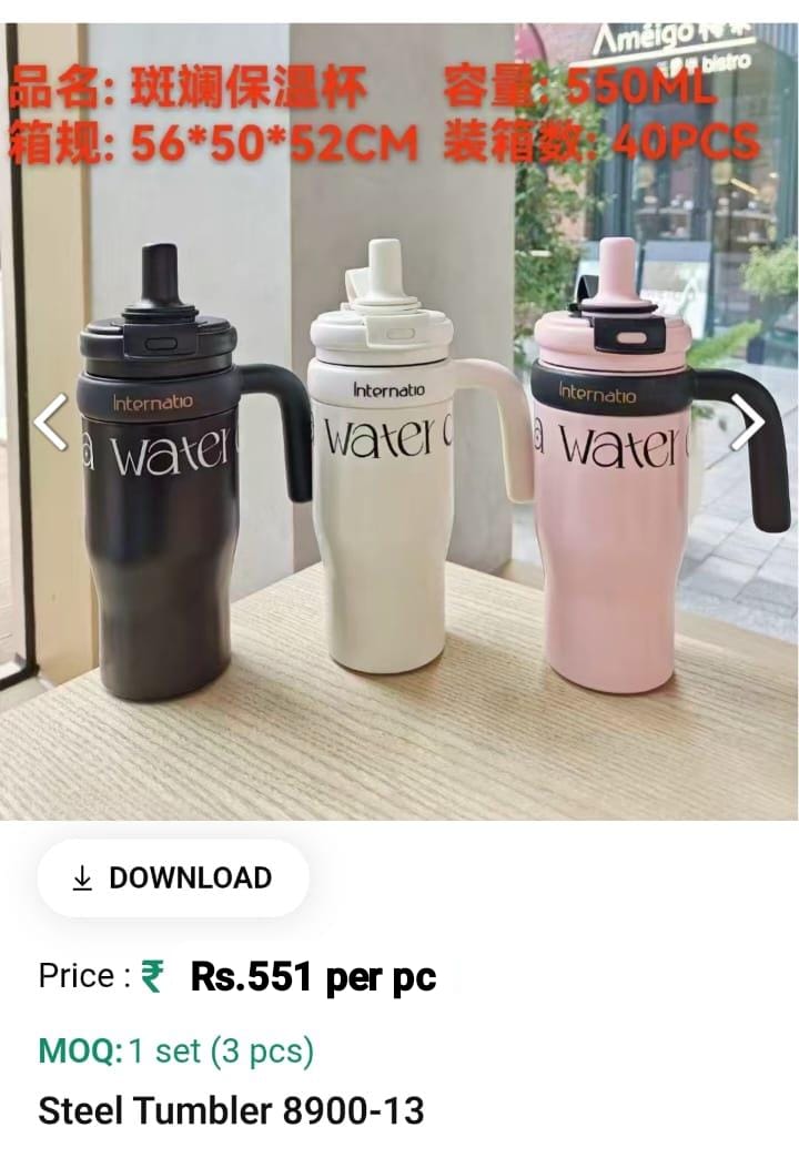 Steel Tumbler water bottle