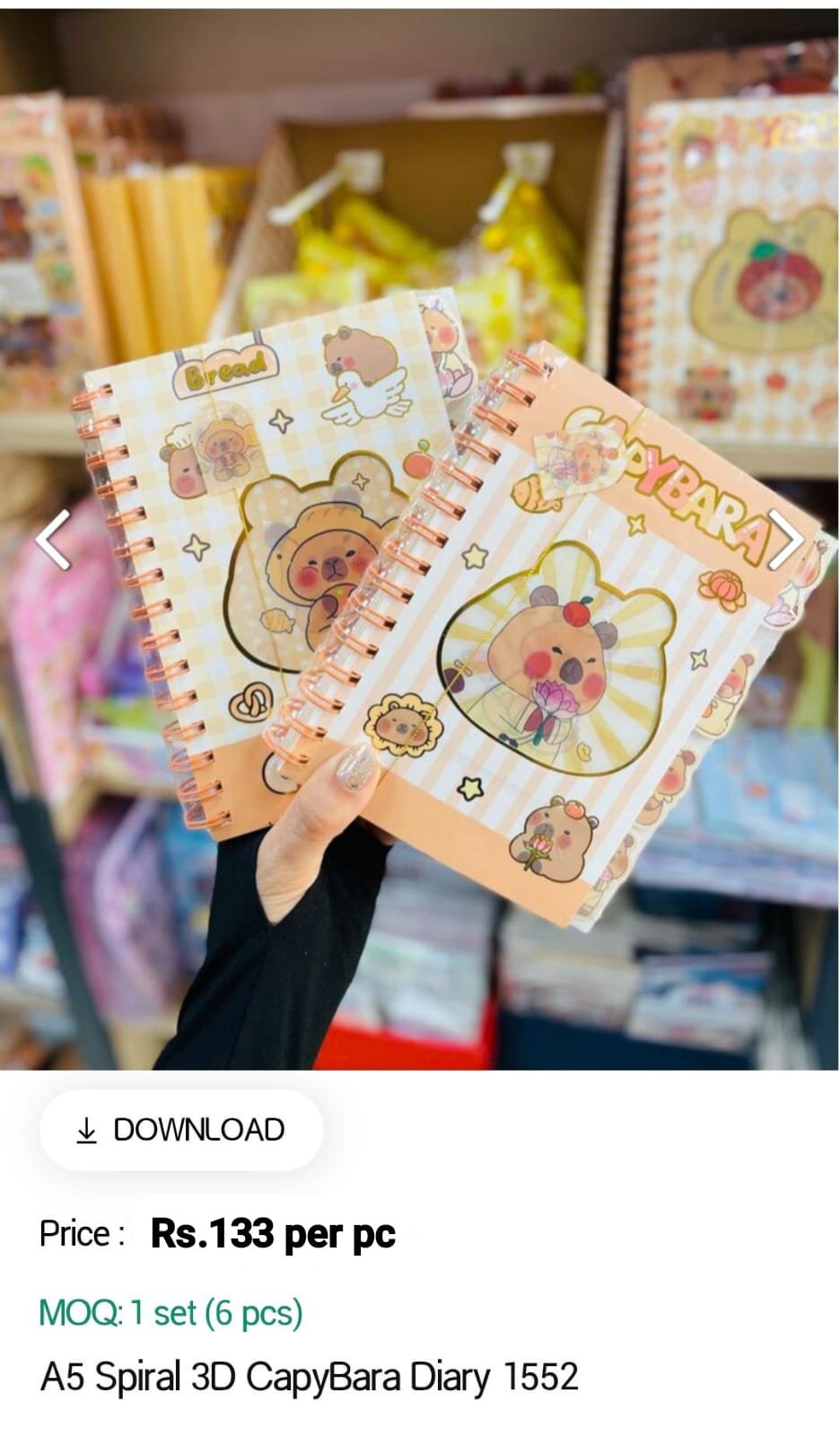 Capybara 3D Kids Diary