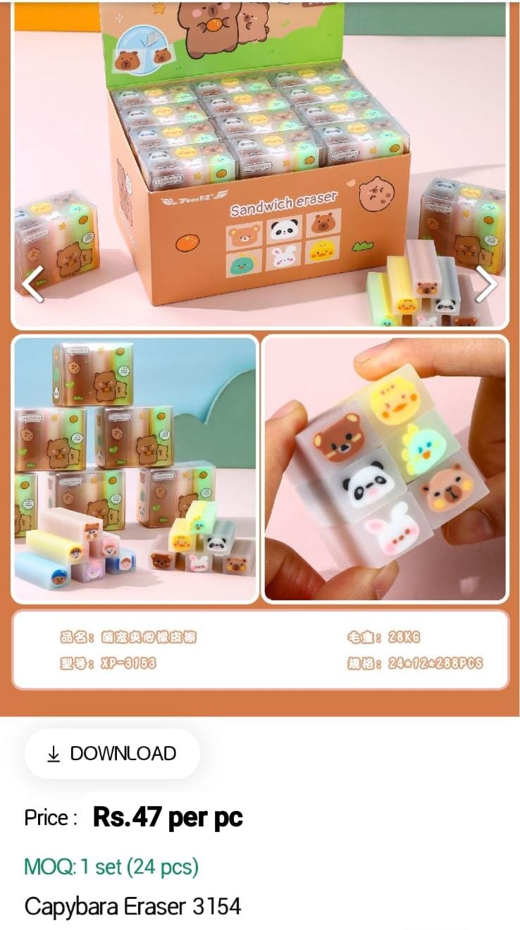 Capybara Kids Eraser