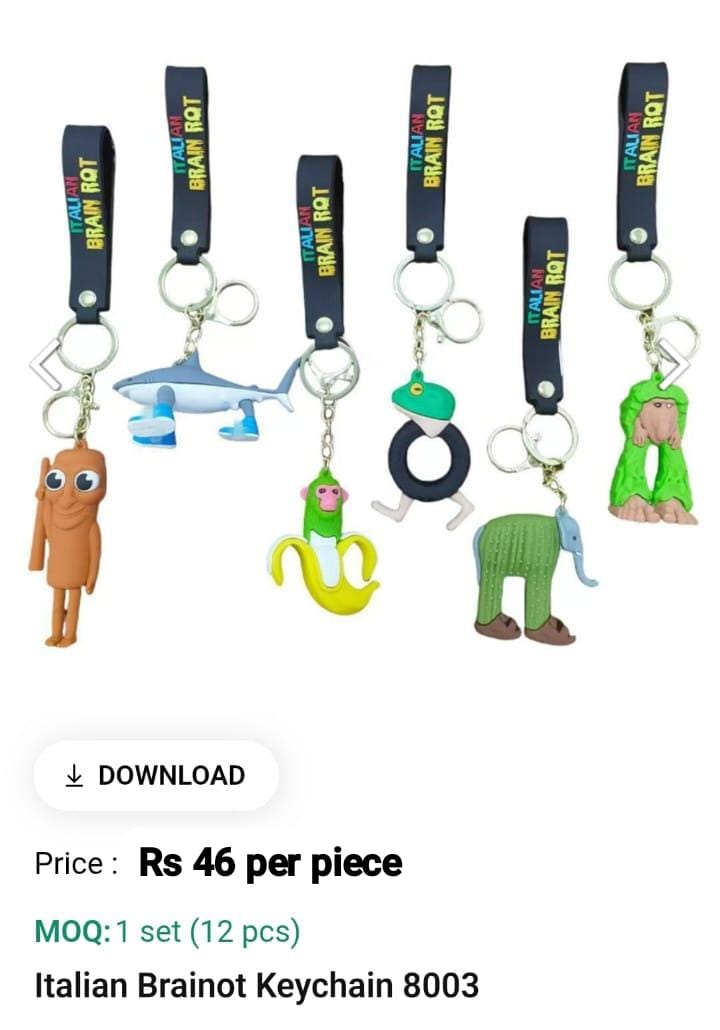 Ltalian Brainot Keychain