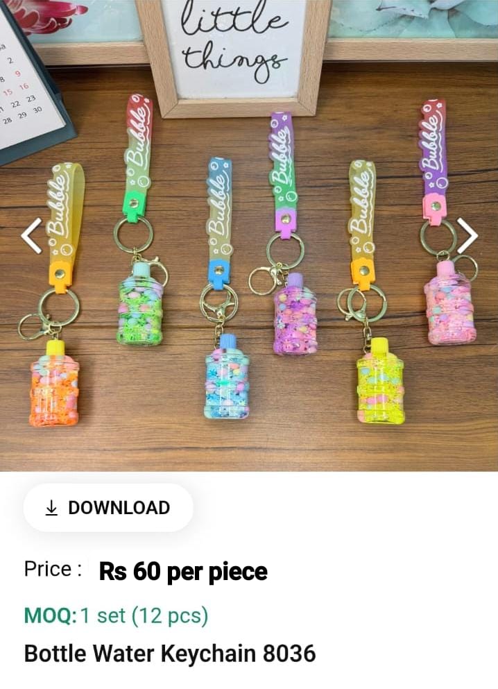 Water Bottle Keychain