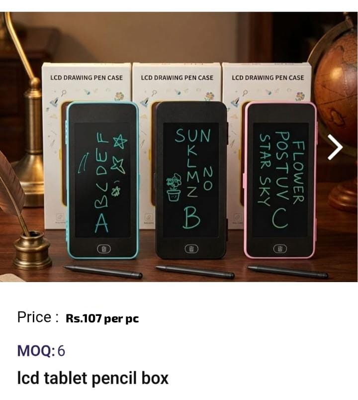 Lcd Tablet Pencil Box