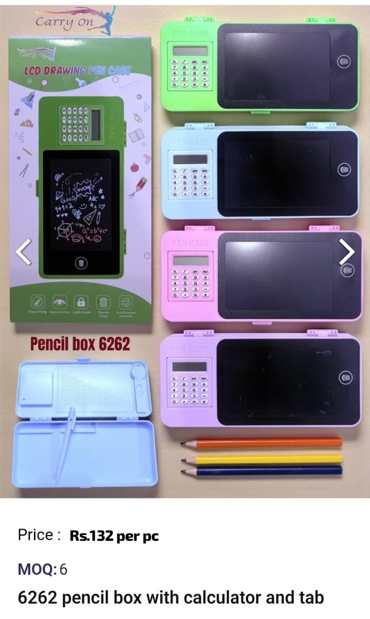Pencil Box With Calculator And Tab
