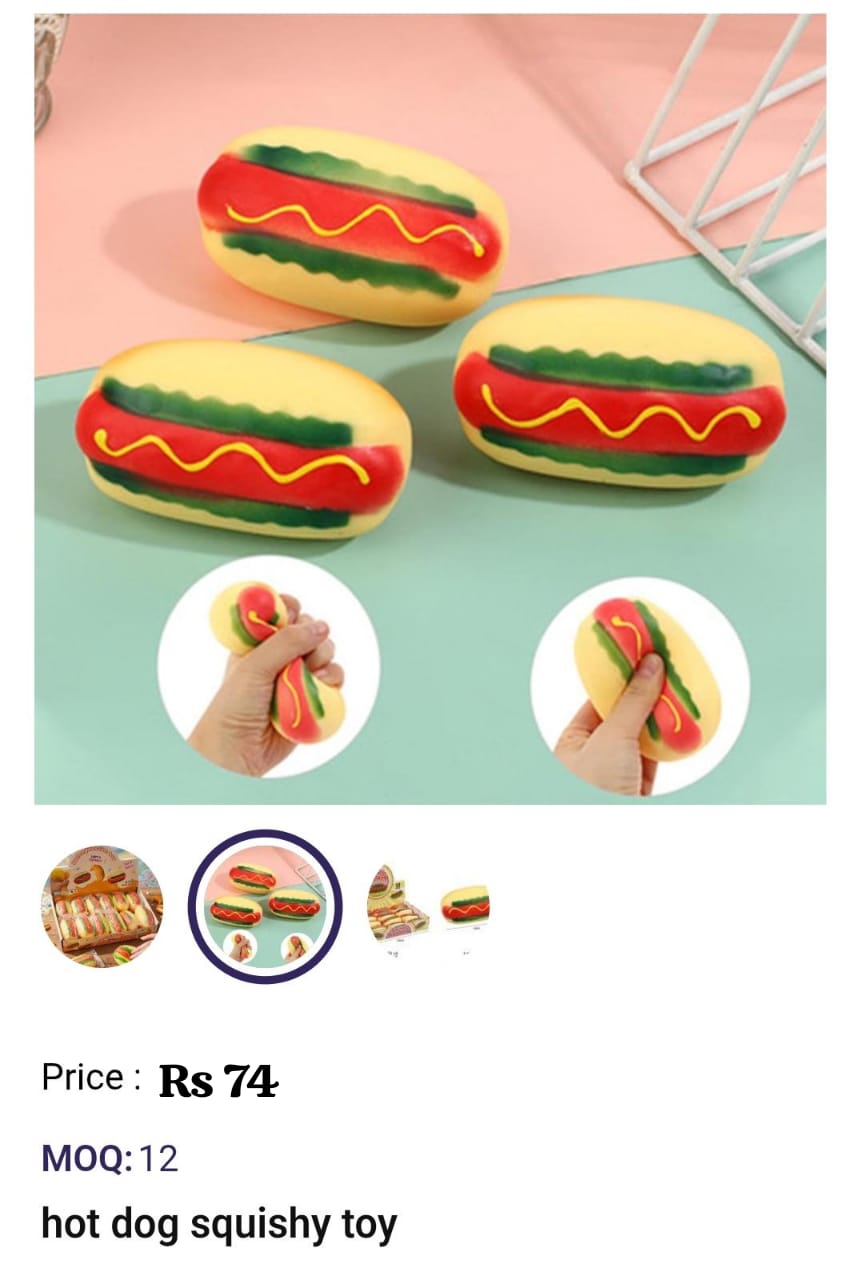 Hot Dog Squishy Toy