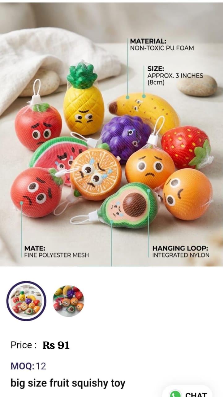 Big Size Fruit Squishy Toy