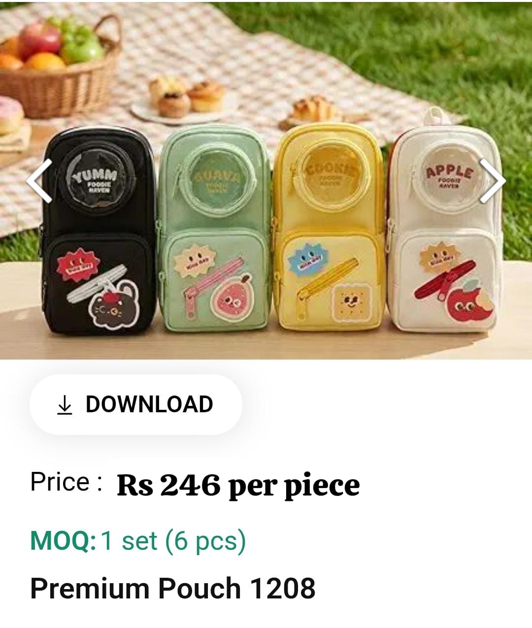 Cute Premium  Kids Pouch