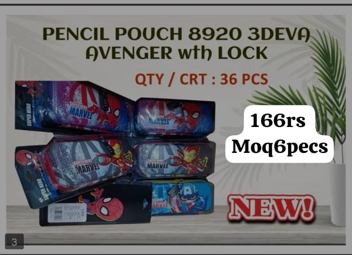 Avenger Pencil Pouch With Lock