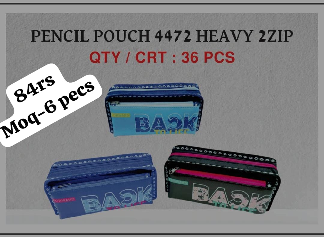 Pencil Pouch Heavy Zip