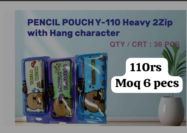 Pencil Pouch Heavy Zip
