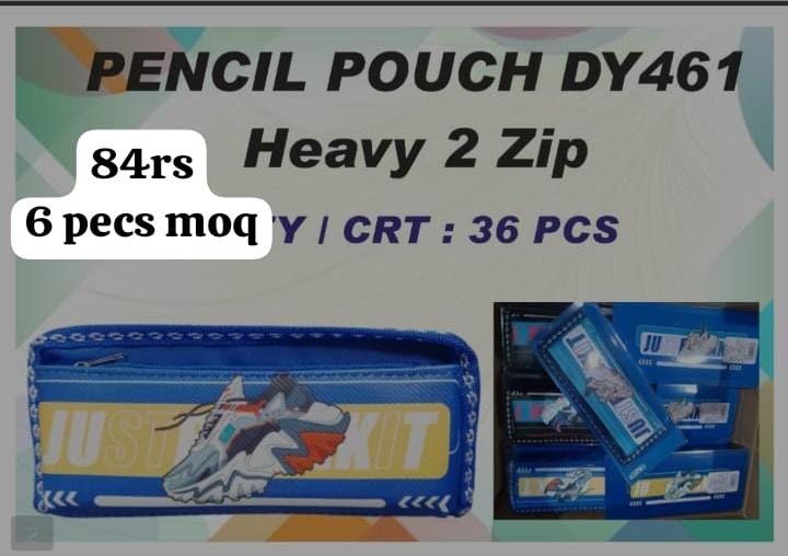 Pencil Pouch Heavy Zip