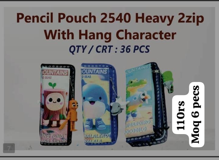 Pencil Pouch With Heavy Zip