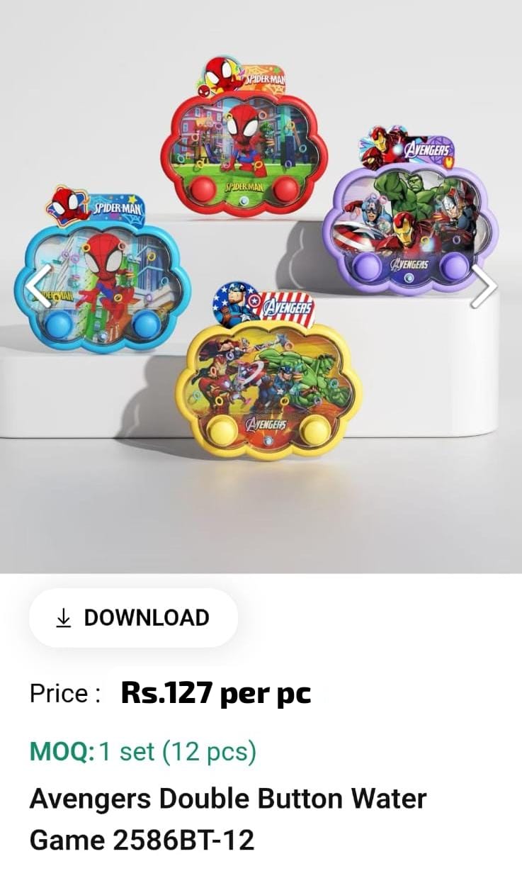 Avengers Double Button Water Game