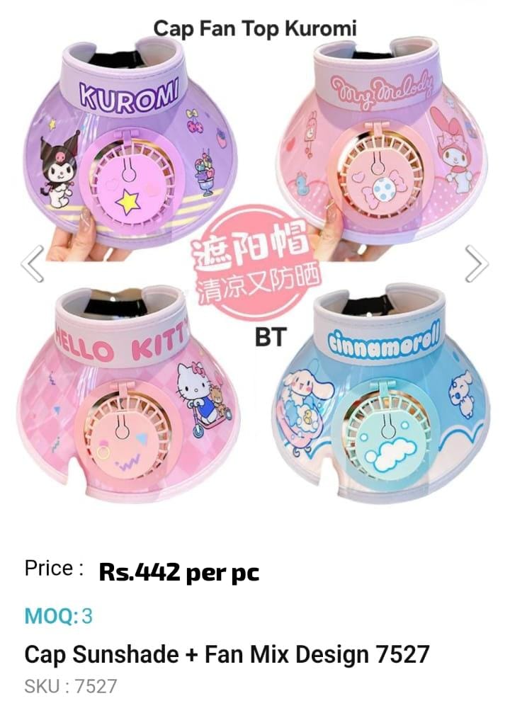 Cap Sunshade Fan Mix Desingn