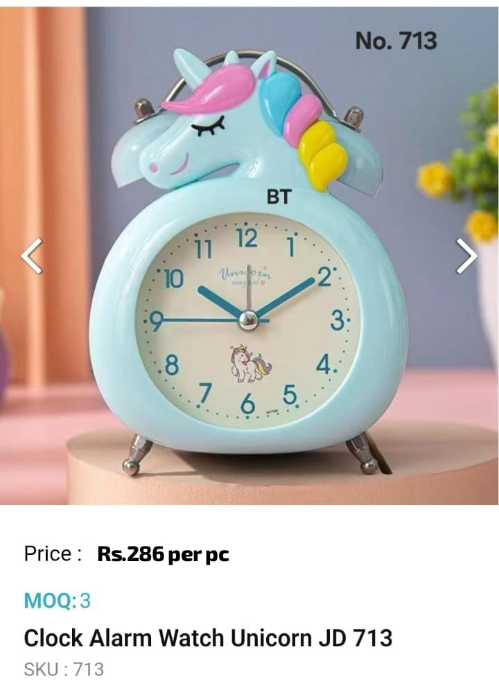 Clock Alarm Watch Unicorn