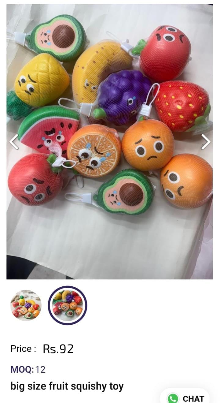 Big Size Fruit Squishy Toy