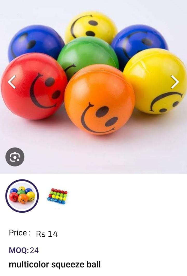 Multi Color Squeeze Ball