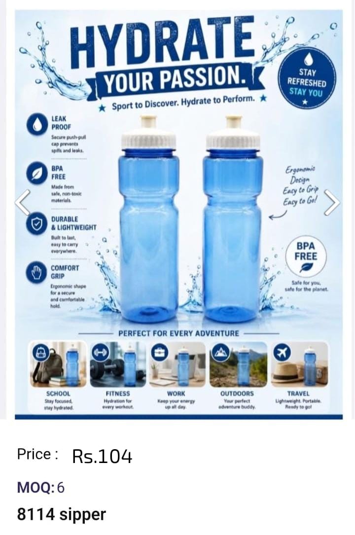 Kids Sipper Water Bottle