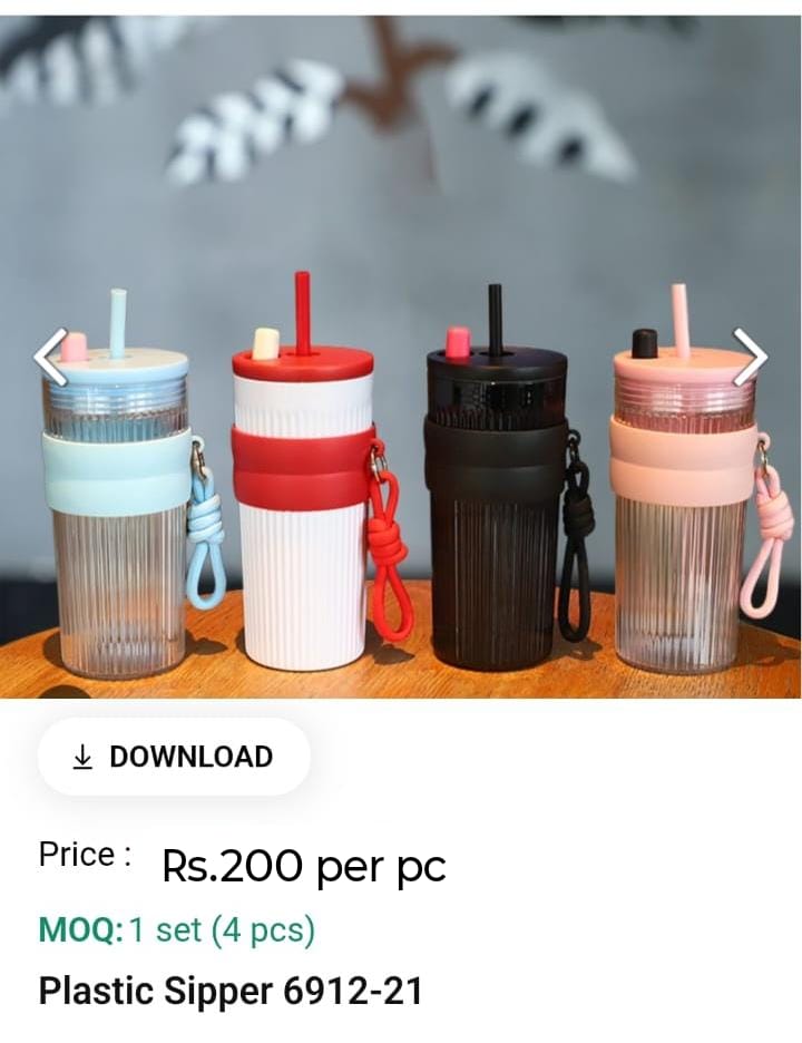 Plastic Sipper Water Bottle