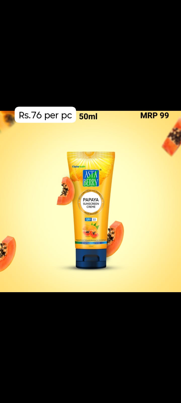 Papaya Sunscreen Creme