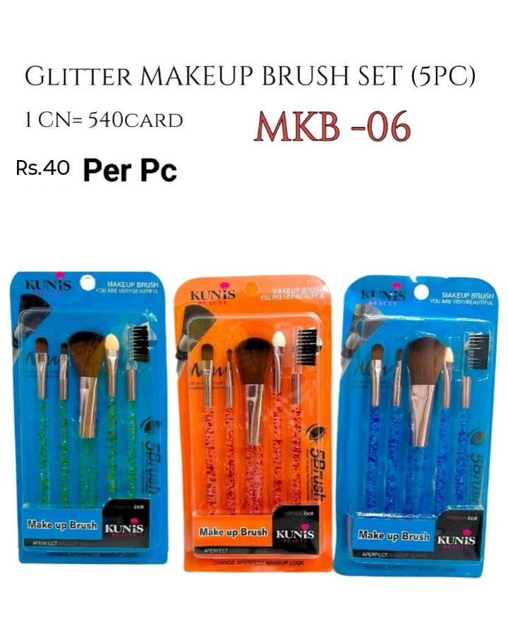 Glitter Makeup Brush Set