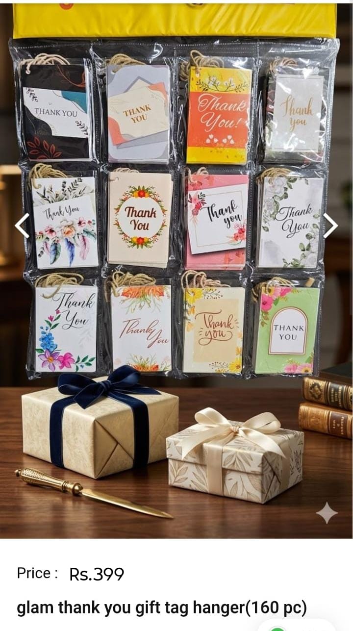 Glam Thank You Gift Set Hanger