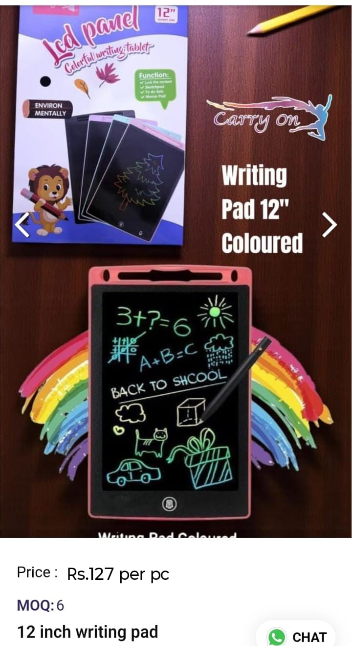 12 Inch Writing Pad