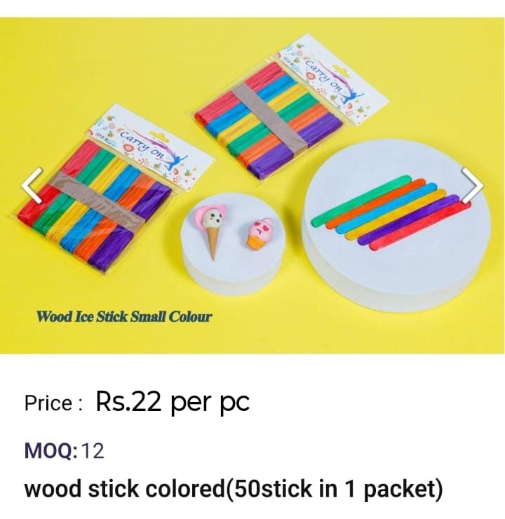 Wood Stick Colored