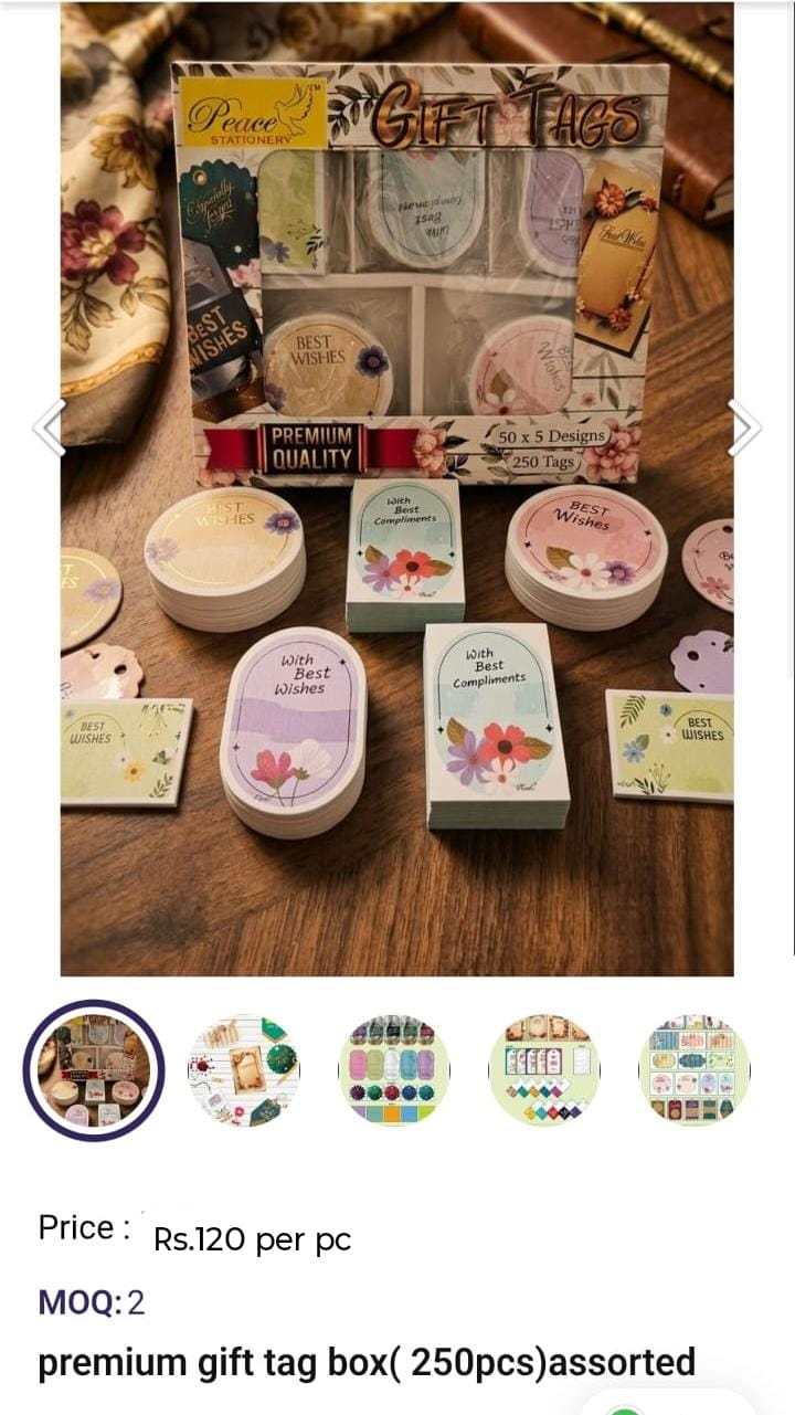 Premium Gift Tag Box