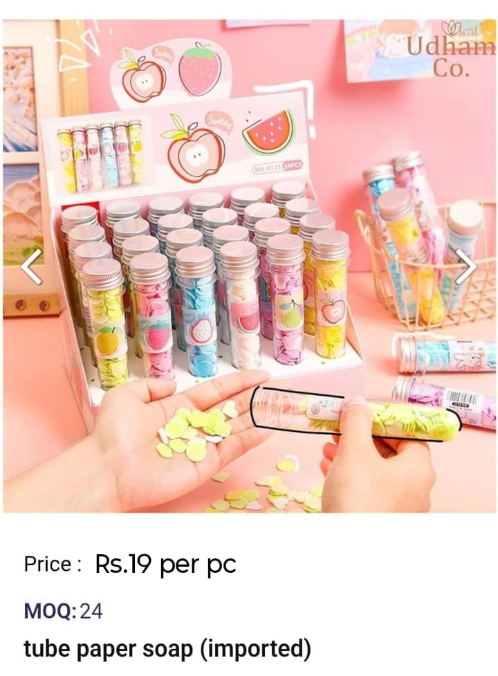 Tube Paper Soap